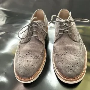 Tod\'s Grey Suede Bucature Lace Up Derby Size 7.5 Tod main image 4